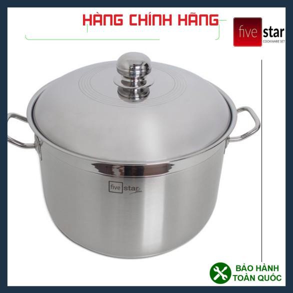 NỒI LUỘC GÀ INOX FIVESTAR 36CM, 20 LÍT, 3 đáy inox, siêu to khổng lồ. Nồi luộc gà bếp từ.