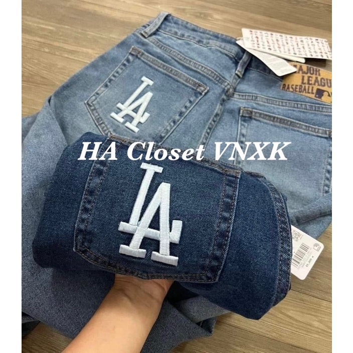 Quần Jean Suông Mlb