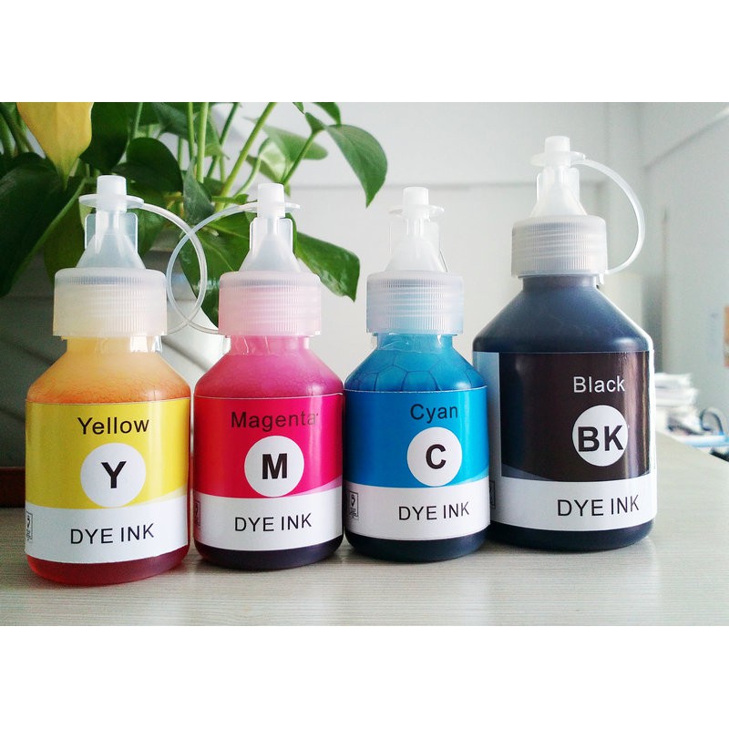 Mực in phun màu Dye Ink chai 100ml dùng cho máy in Epson, Canon