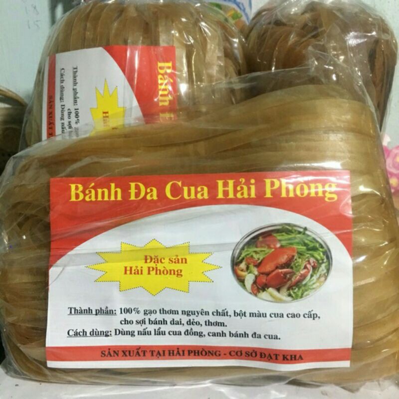 500gr Bánh đa đỏ Hải Phòng