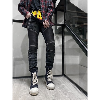 Quần Biker Jeans Zip Rời/ Quần bò dáng biker phối zip T.A.S