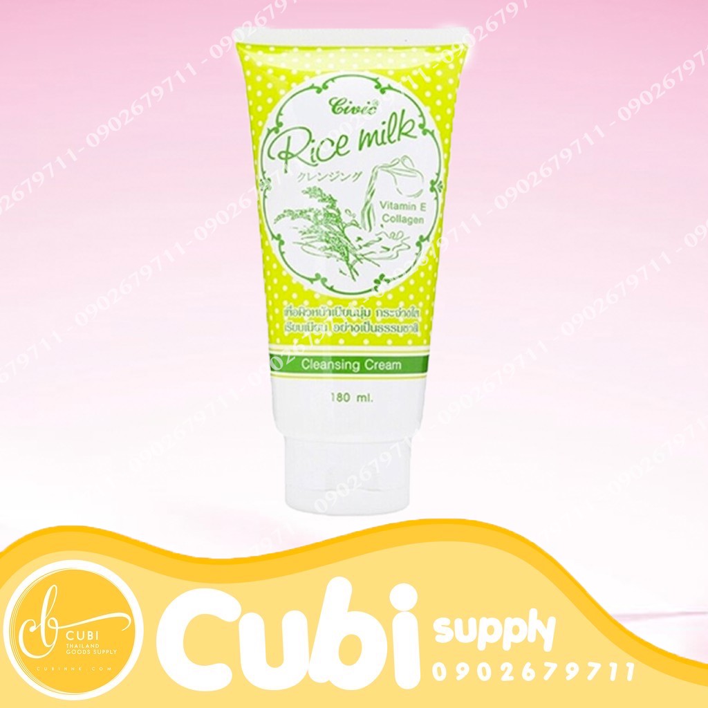 Sữa rửa mặt gạo non Civic Rice Milk 180ml