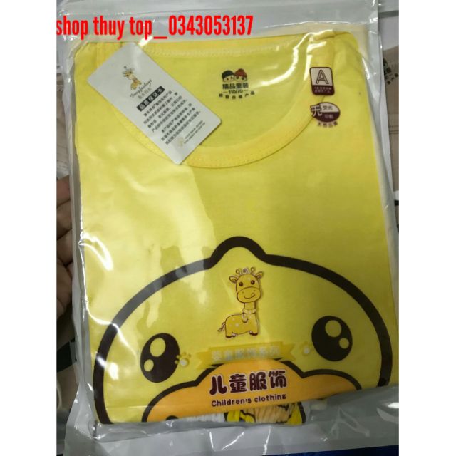 Áo bộ trẻ em cotton xuất hàn thanh lý 50k