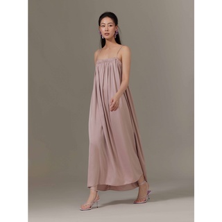 Đầm maxi lụa tùng xoè Mauve Triangle Maxi Dress