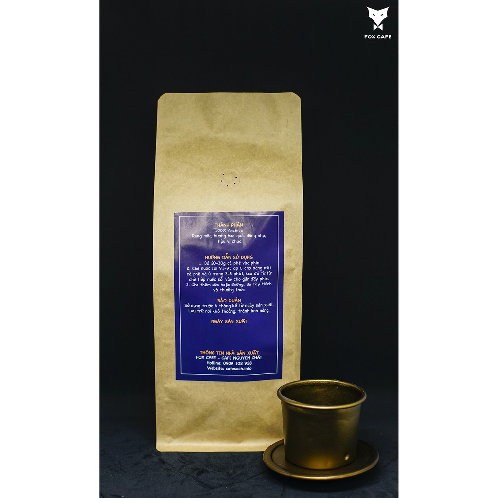 Cà phê nguyên chất Arabica 1kg - FOX CAFE - Khác Biệt