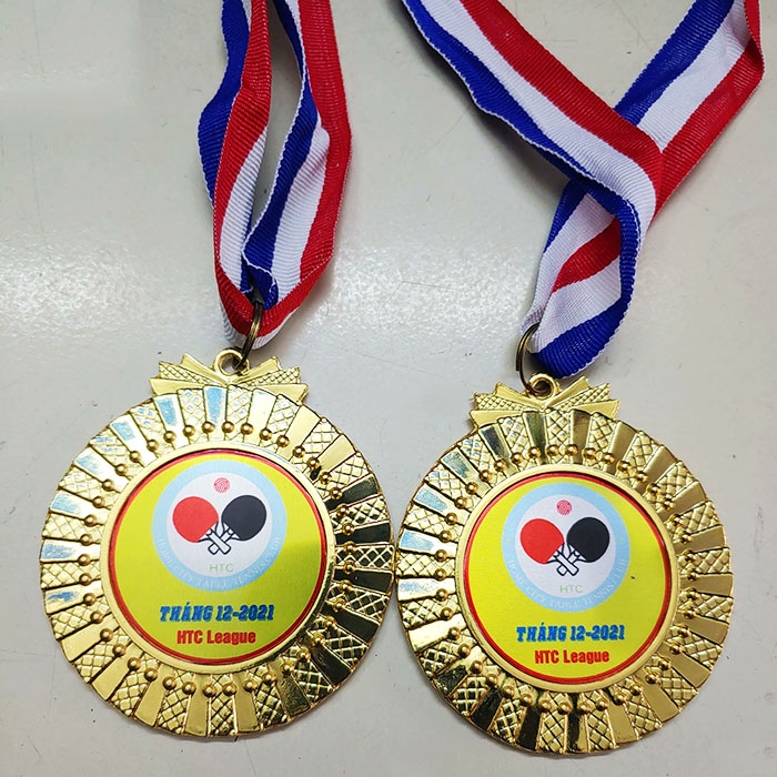 [Free in logo] Huy chương thể thao M-001 ✅ Đồ lưu niệm thể thao phù hợp mọi giải đấu phong trào - chuyên nghiệp