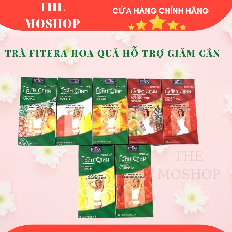 Trà Fitera vị hoa quả Nga hỗ trợ giảm cân, thanh lọc cơ thể hộp 30g