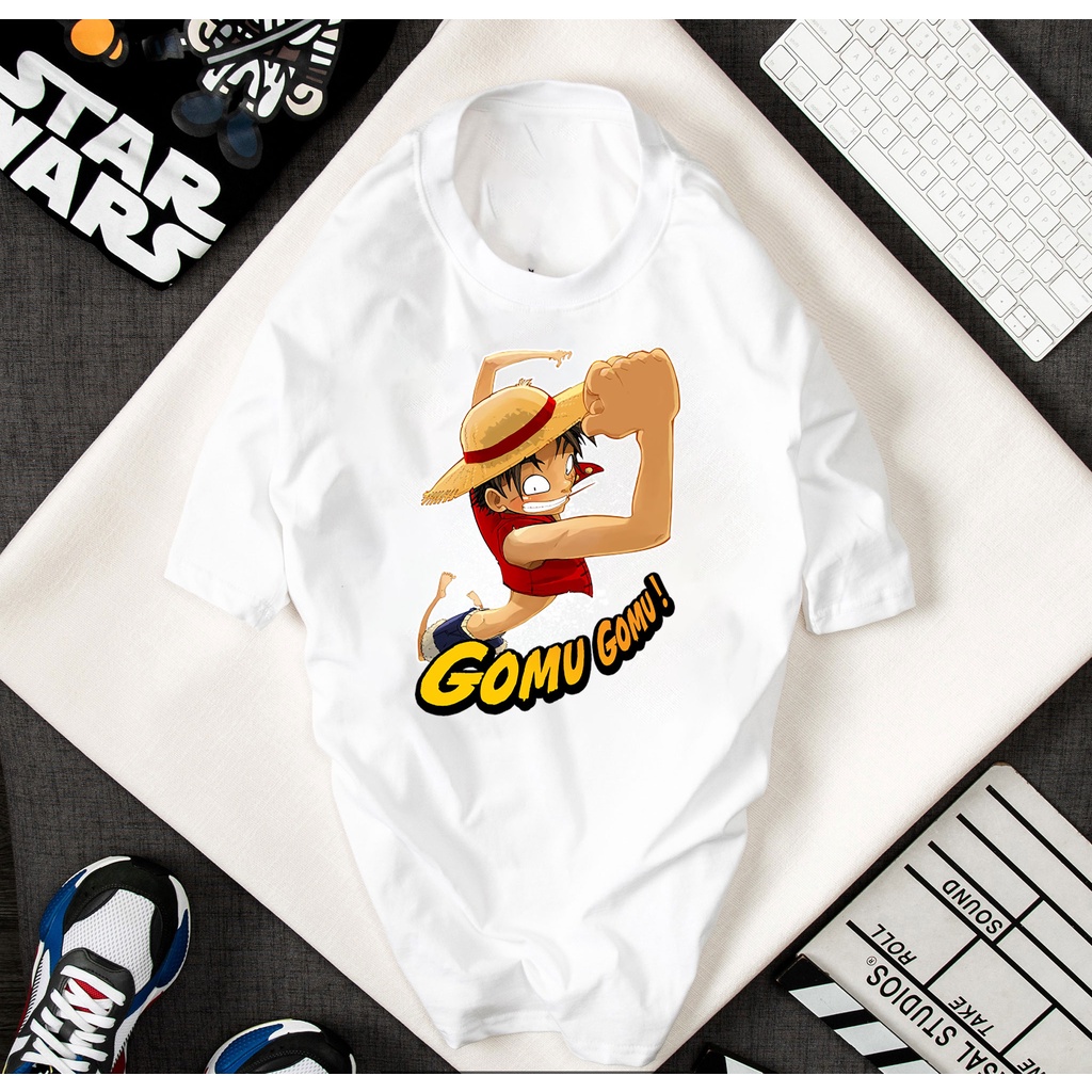 ÁO THUN CỘC TAY IN HÌNH LUFFY ONE PIECE ĐẢO HẢI TẶC-MŨ RƠM IN HÌNH CỰC ĐỘC MẪU MỚI CÓ ĐỦ SIZE - 230612