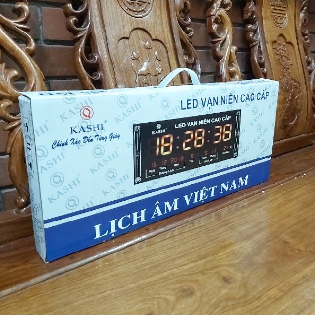 Đồng hồ treo tường Led Vạn Niên có âm lịch việt nam