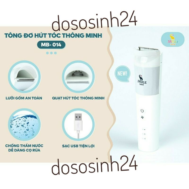 MB-014. TÔNG ĐƠ CẮT TÓC HÚT TÓC CON CHO BÉ MOAZ BEBE