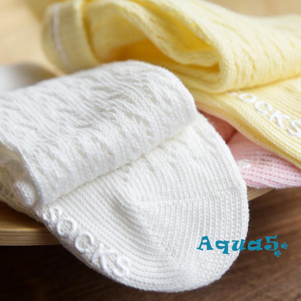 Vớ cotton cổ cao xinh xắn dành cho bé gái từ 0-4 tuổi