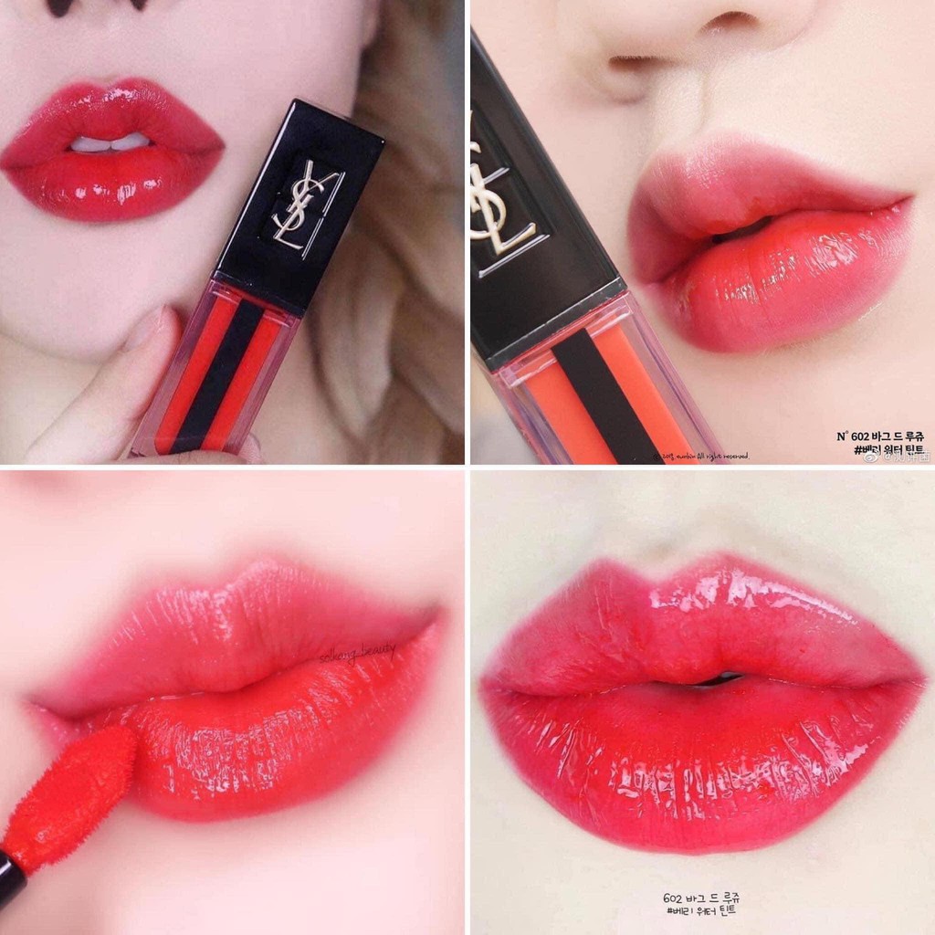 SON YSL WATER STAIN 602 fullsize fullbox date dài