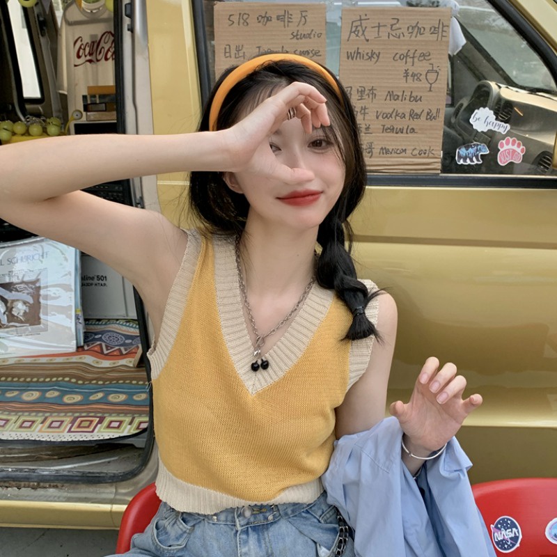 Áo len không tay phong cách Hàn Quốc | BigBuy360 - bigbuy360.vn