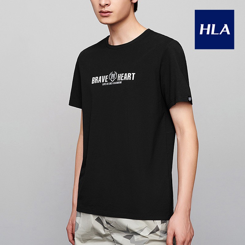 Áo Thun Nam Ngắn Tay HLA Zinc Shield Healthy Skin-friendly Short Sleeve T-shirt