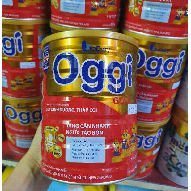 [Có mã QR tích điểm] Sữa Oggi dành cho trẻ thấp còi 900g date luôn mới.