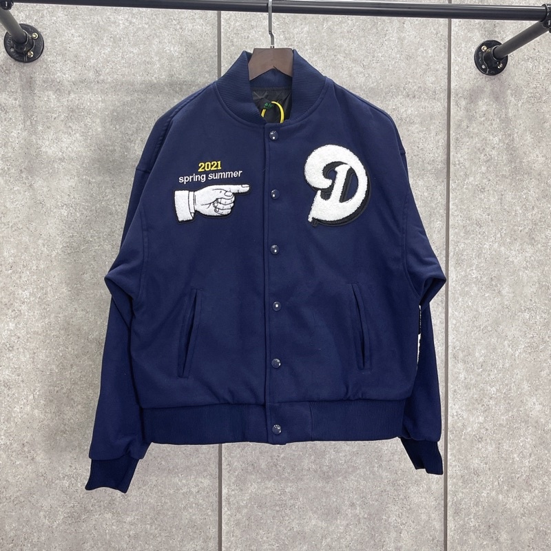 ⚡️ - Áo Varsity Jacket DONCARE SKYLINE JACKET - Navy, Áo khoác bomber DONCARE Varsity