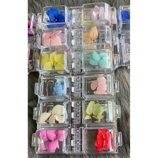 Hoa Khô Lụa 12 màu Ẩn Gel, Ẩn Bột