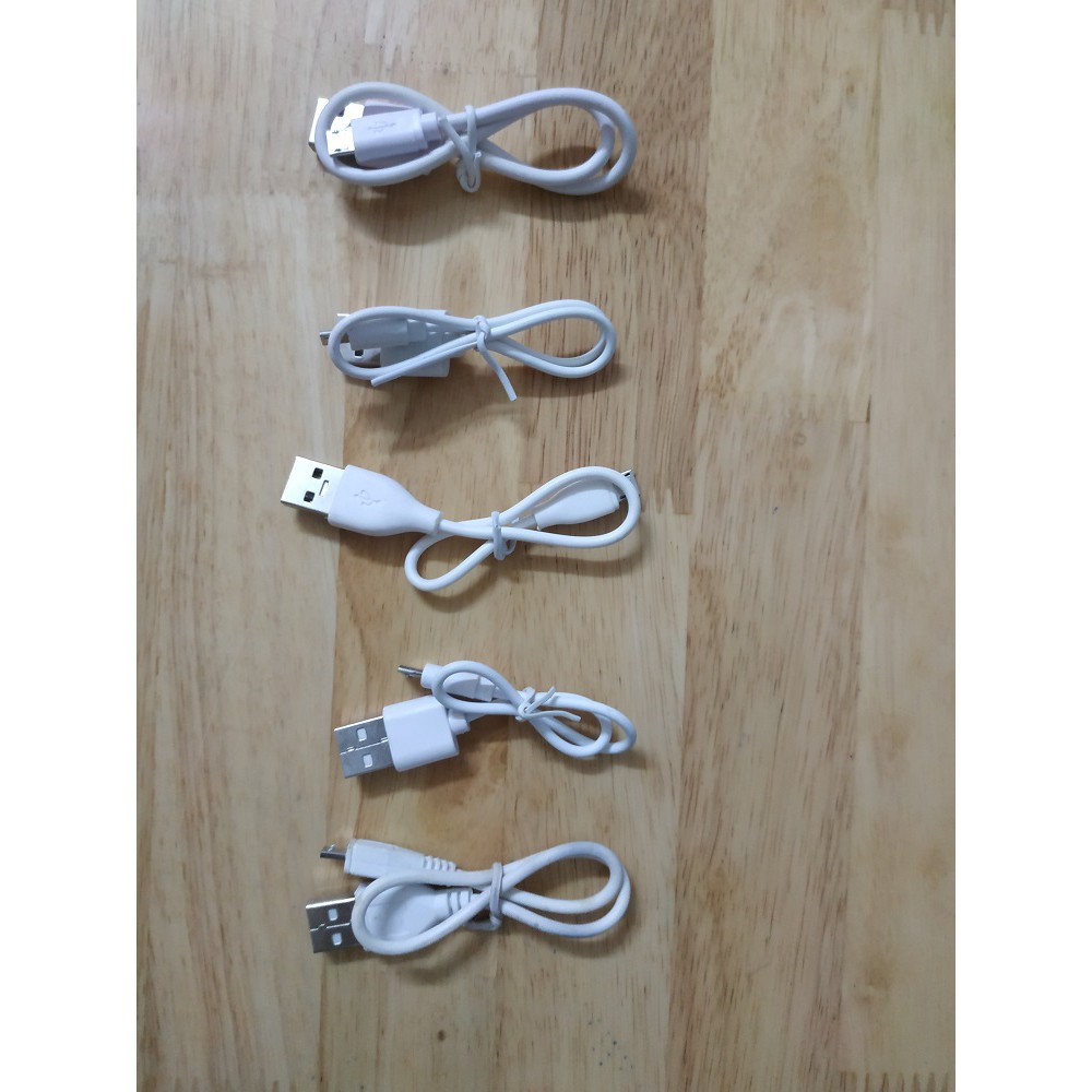 [Xả kho - Siêu sale] Cable - Cáp sạc Micro USB dùng cho tai nghe Bluetooth, Pin dự phòng mini - nhỏ gọn