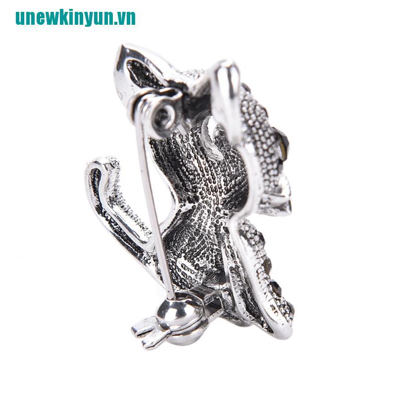 Y●Trâm Cài Áo Mạ Bạc Hình Mèo Con Dễ Thương