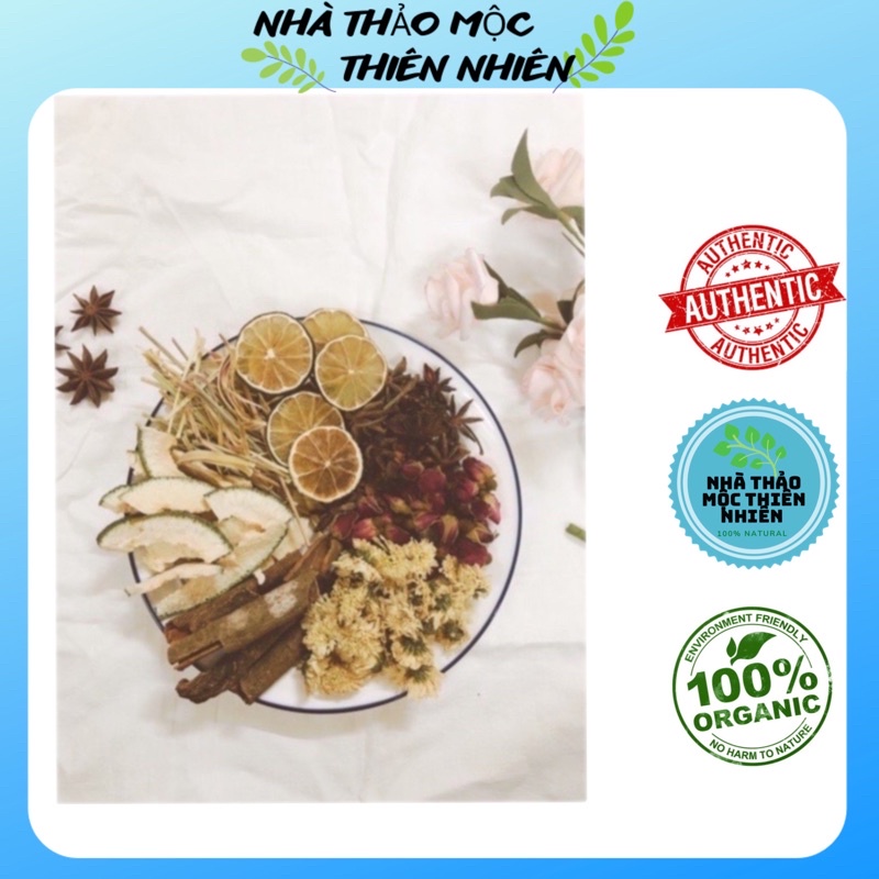 [Sĩ Loại 1KG] Thảo Dược Xông mặt thiên nhiên Handmade ( có mix muối hồng hymalaya)