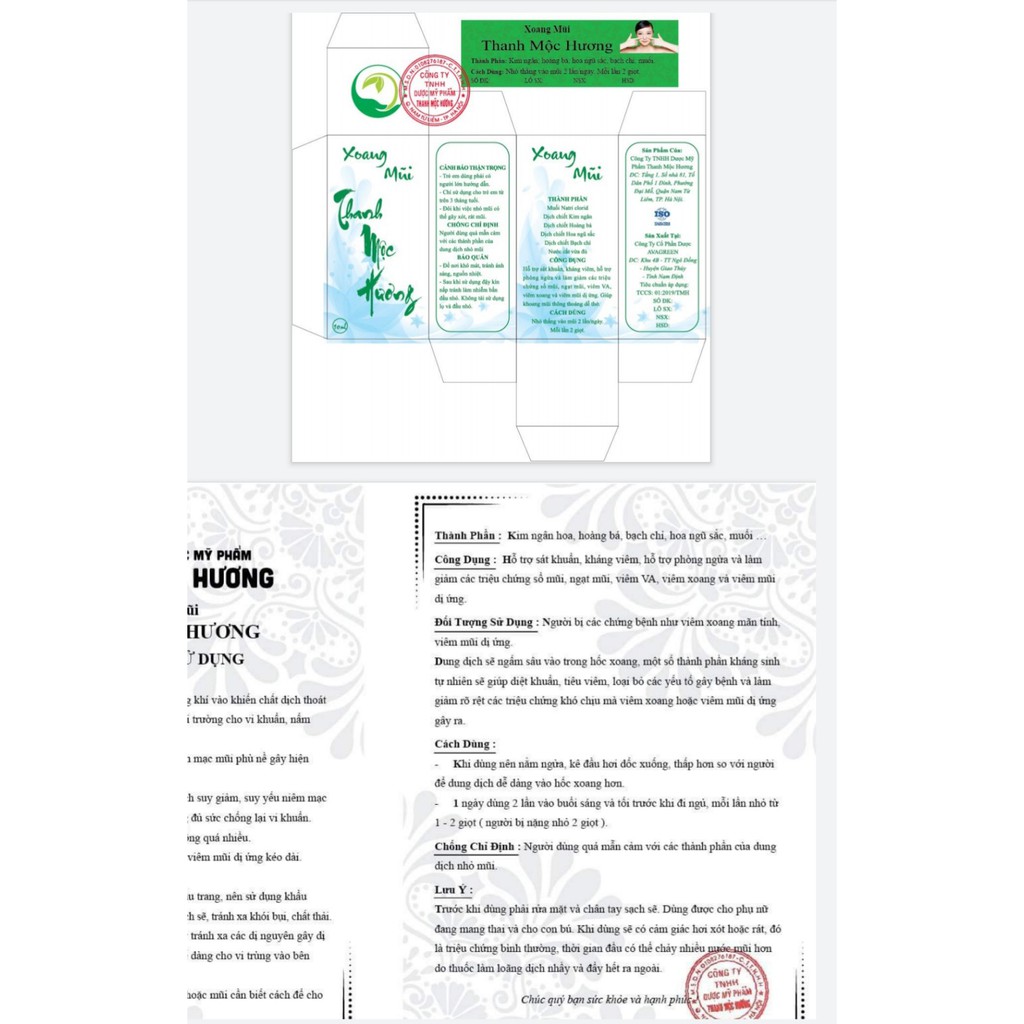 Dung Dịch Nhỏ Mũi Thảo Dược Tự Nhiên - Thanh Mộc Hương - Giá bán lỗ