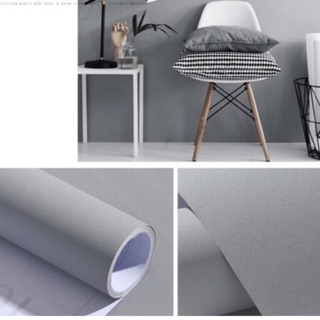 10 M x60cm giấy dán tường gam màu đen ghi keo sẵn