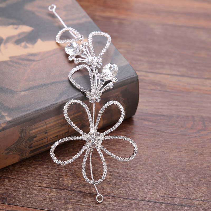Bridal Hair Accessories Headband Hollow Out Silvery Head Band Floral Hair Accessories