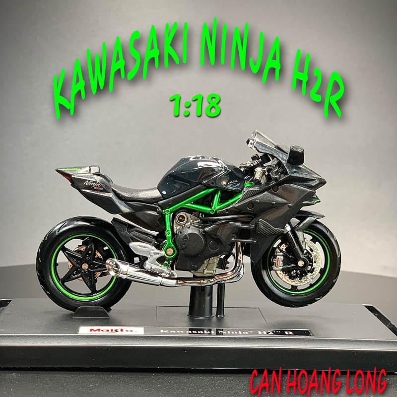 XE MÔ HÌNH - MOTO KAWASAKI H2R tỷ lệ 1:18 - MAISTO CHLstore Mô Hình Xe Đua