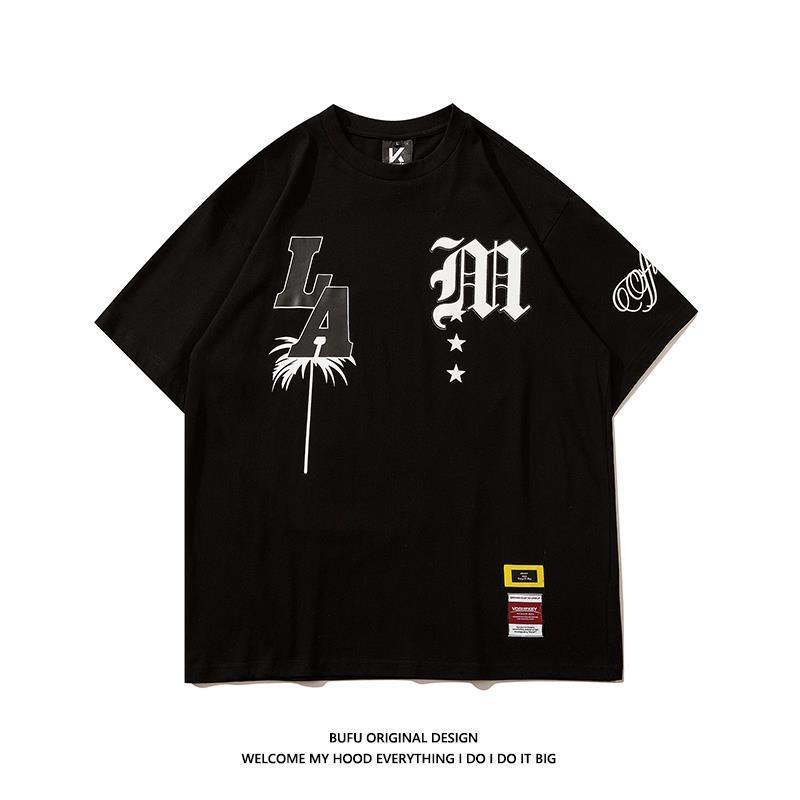 Áo Thun Tay Ngắn Phong Cách Hip Hop Âu Mỹ Thời Trang Cho Cặp Đôi