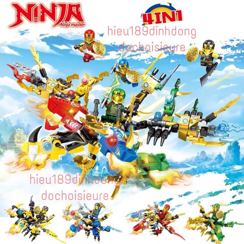 Lắp Ráp Xếp Hình 68106 : Rồng 3 đầu