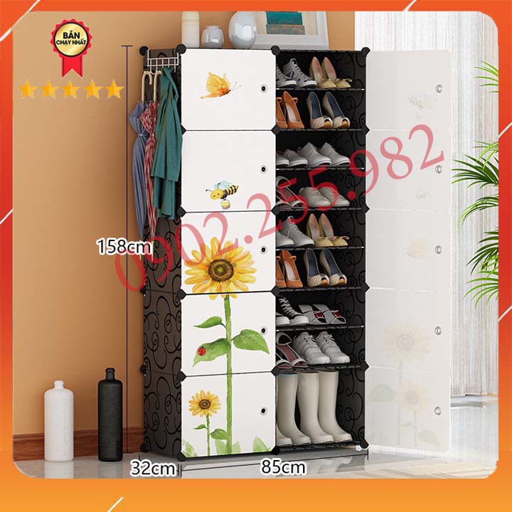 [RẺ NHẤT SHOPEE] TỦ NHỰA ĐỂ GIÀY DÉP LẮP GHÉP THÔNG MINH  20 (chia ô) NHIỀU MẦU LỰA CHỌN