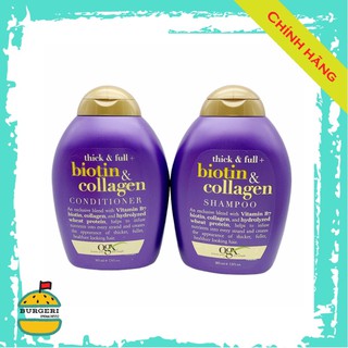 Cặp gội + xả trị rụng tóc biotin &collagen 385ml