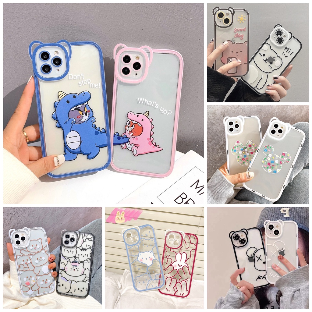 ỐP ĐÔI TAI GẤU CÓ GỜ CHÔNG SỐC VA ĐẬP 4 CẠNH 99K CHO IPHONE (CÓ BÁN LẺ)