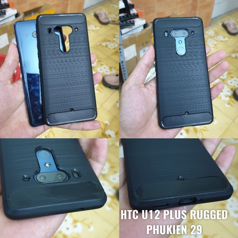 [HTC U12 Plus/U12 +] Ốp lưng silicon chống sốc RUGGED