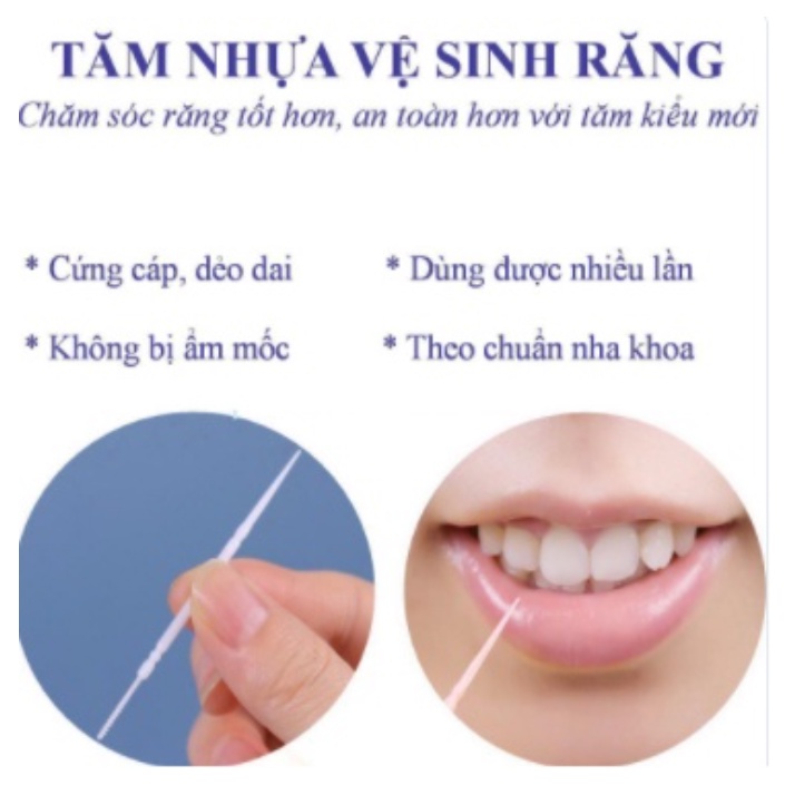 Tăm Nhựa Nha Khoa Dontodent Brush Sticks Hộp 150 Chiếc Hàng Chính Hãng
