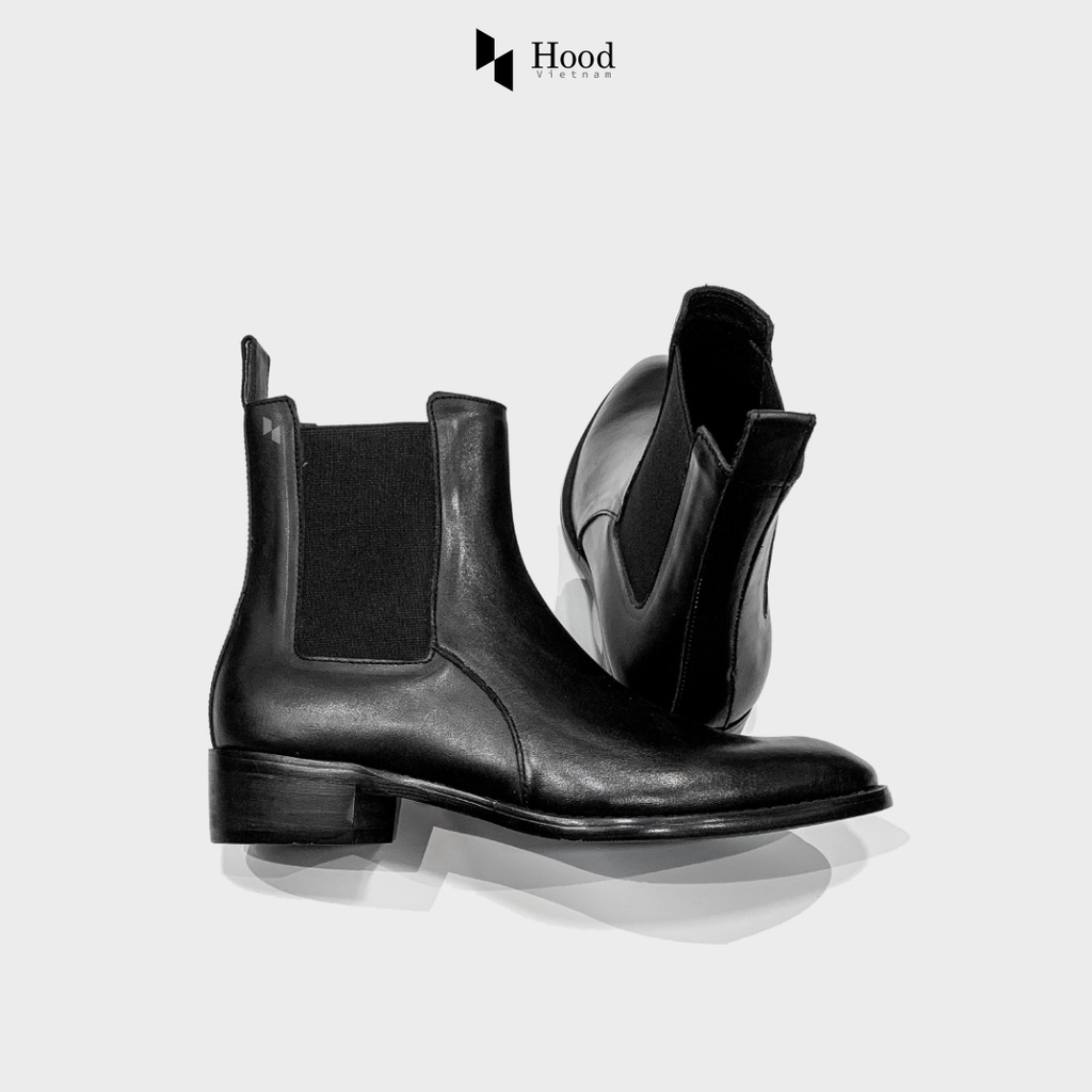 Giày Chelsea Boot Classic - Da bò nguyên tấm - Đế phíp gỗ - Bảo hành 12 tháng Hood HoodVN