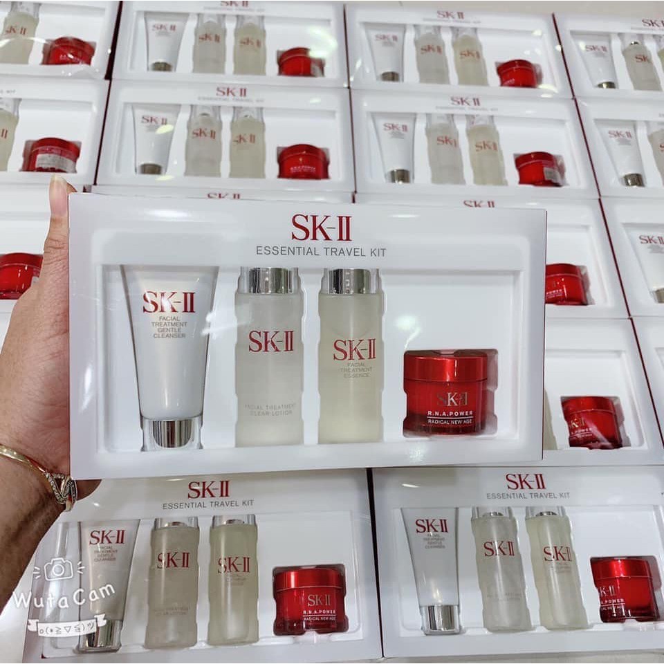 SET SKII 4 MÓN - Set Dưỡng Da SK-II ESSENTIAL TRAVEL KIT MINI Nhật Bản