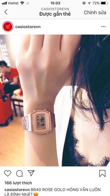 Đồng hồ nữ Casio B640 Rose