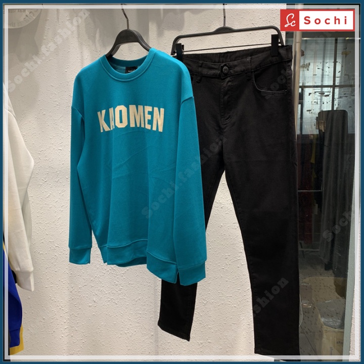 Áo nỉ nam Hàn Quốc, áo sweater giữ nhiệt phong cách cá tính in KAOMEN mã SW698