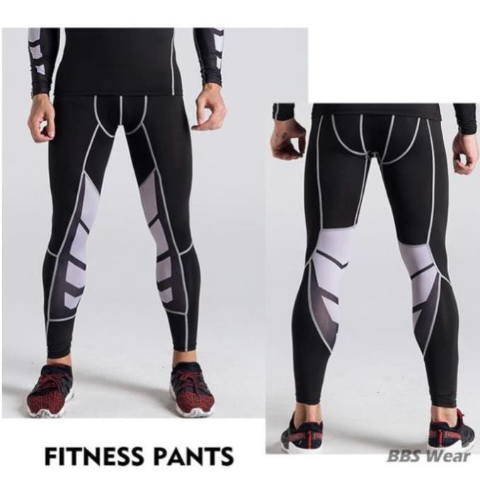 Legging thể thao nam - Quần thể thao PRO COMBAT nhanh khô giữ nhiệt chuyên tập GYM bóng rổ đá banh (màu đen) ༴  ྇