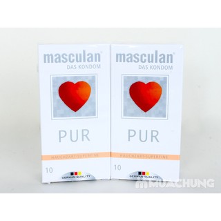 Bao cao su siêu mỏng hàng đức Masculan pur