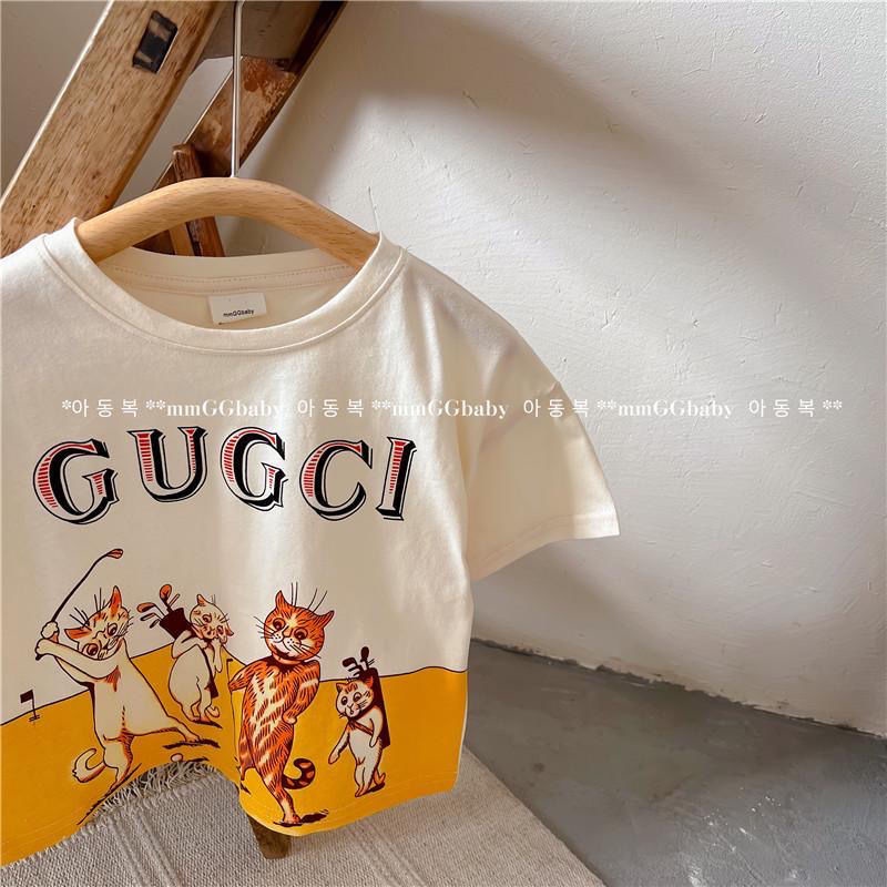 Hàng Mới Về Áo Thun 100% Cotton Tay Ngắn In Họa Tiết Hoạt Hình Và Chữ Thời Trang Xuân Hè Cho Bé Trai Và Gái