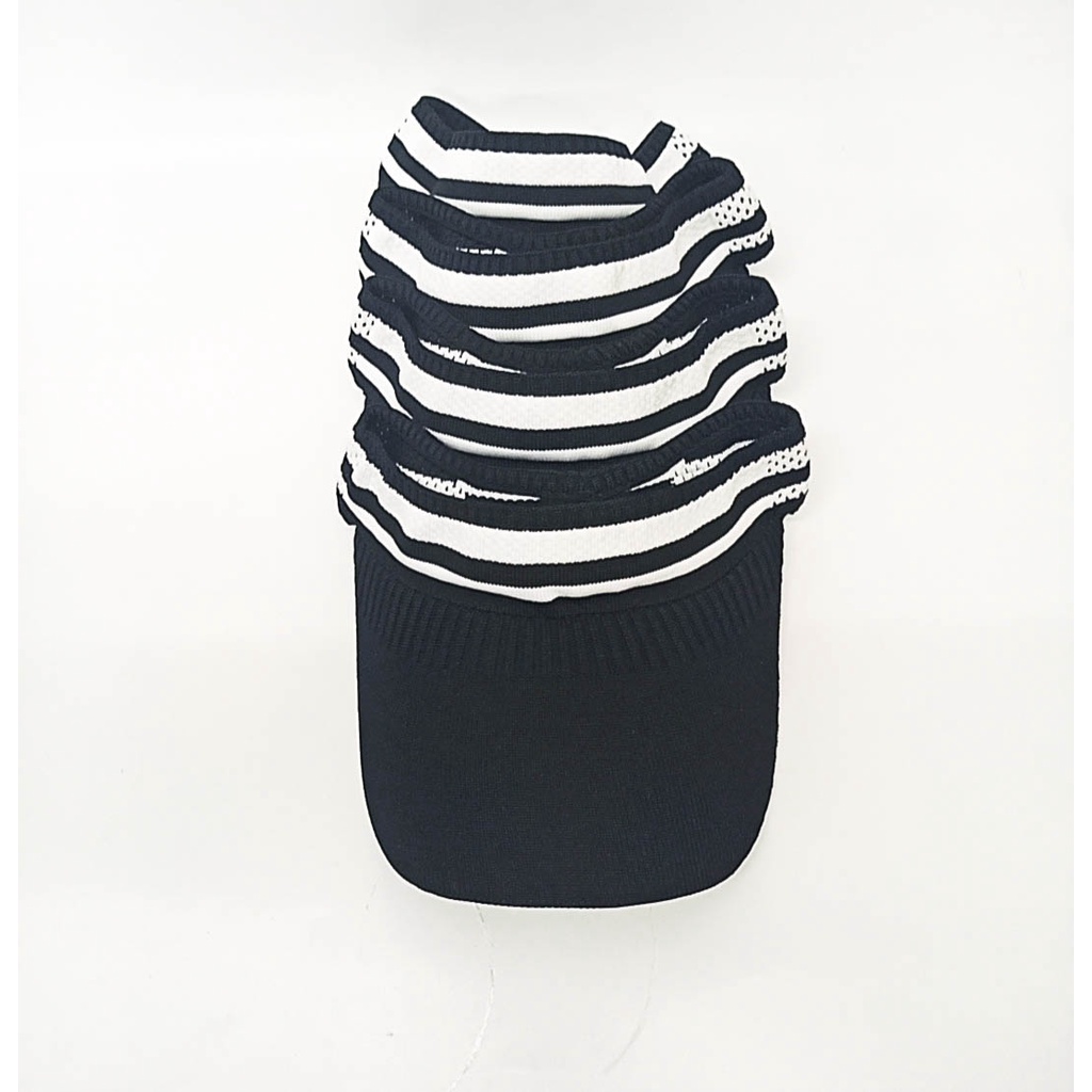 Mũ lưỡi trai nửa đầu vải len cao cấp kẻ sọc phong cách cá tính, năng động chống nắng, thể thao hoặc du lịch