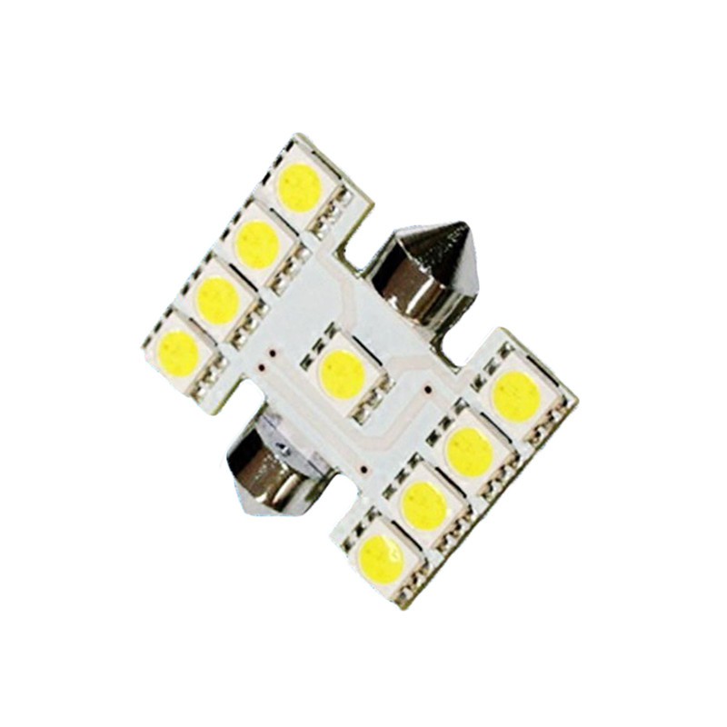 Đèn LED T10 31MM 9SMD ánh sáng trắng cho xe hơi