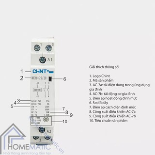 Khởi động từ 1 pha CHINT NCH8