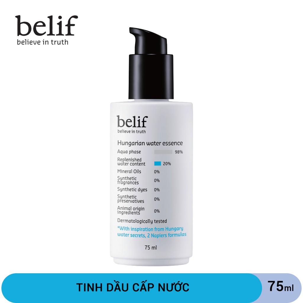 Tinh dầu cấp nước Belif Hungarian Water Essence 75ml