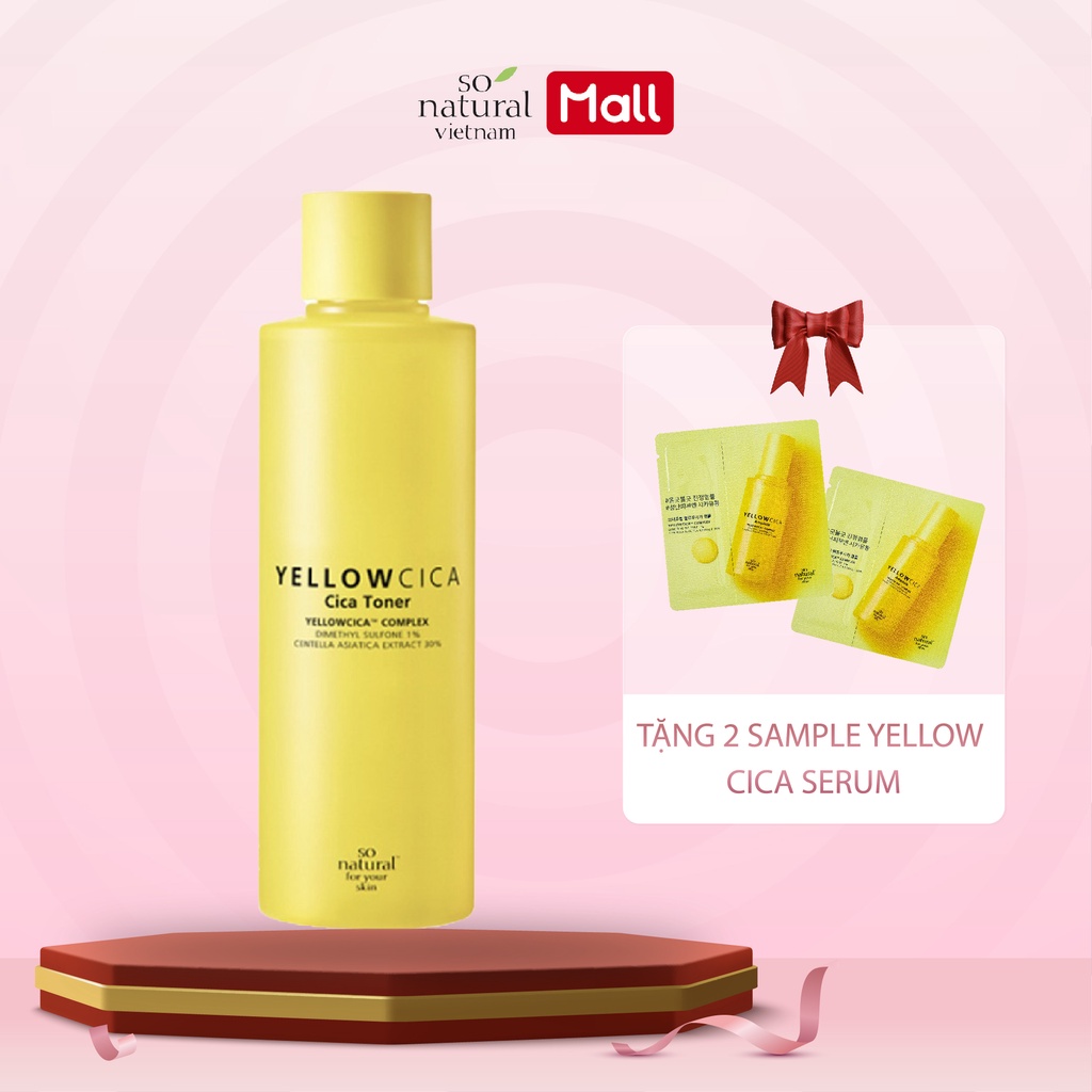 Toner Làm Dịu Mụn Dành Cho Da Mặt Yellow Cica 260Ml So Natural