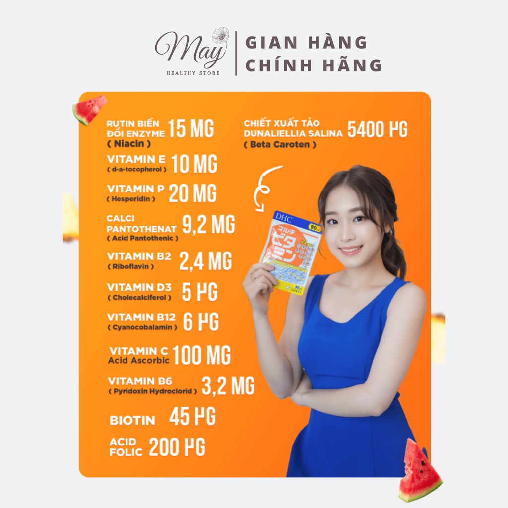 Viên Uống Vitamin Tổng Hợp DHC Multi Vitamin Tăng Đề Kháng 30 Ngày (Gói 30 Viên)