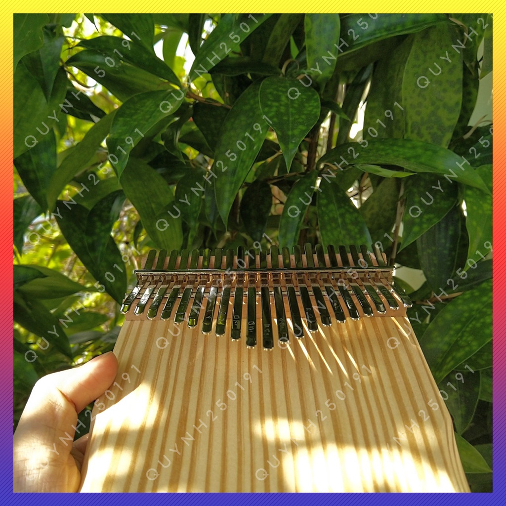 Đàn Kalimba 21 phím American Pine gỗ nguyên khối giá tốt - kèm phụ kiện âm vang hay không tịt nốt