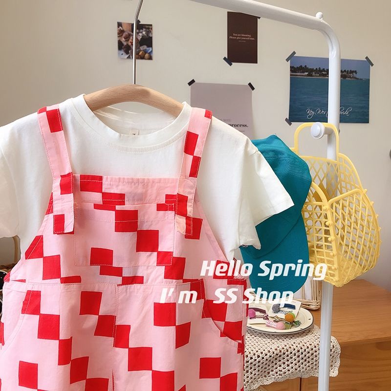 [Babycat] Hàng Có Sẵn Quần Yếm Ngắn Dáng Rộng Phong Cách Hàn Nhật Thời Trang Mùa Hè Hàn Quốc 2022 Dành Cho Bé Gái